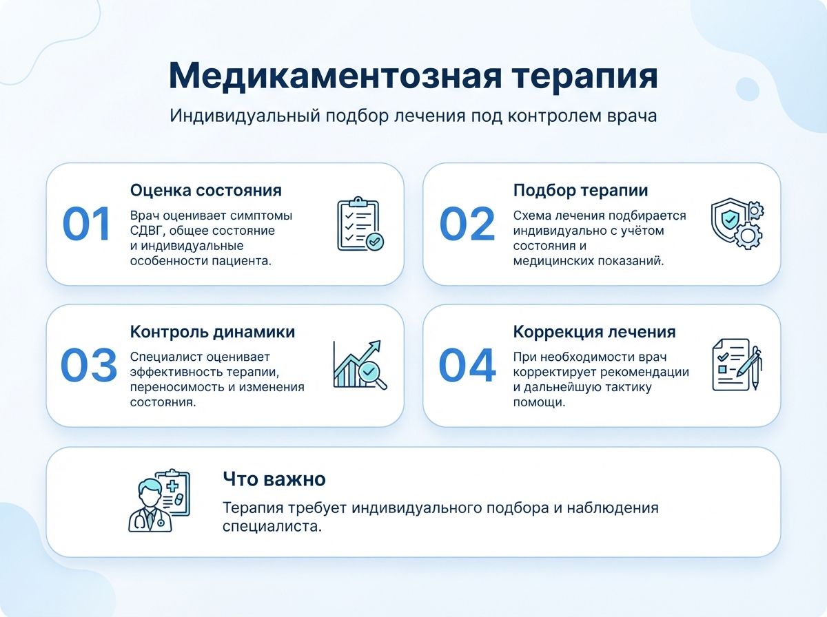 Лечение СДВГ в Асино у детей и взрослыхинфографика