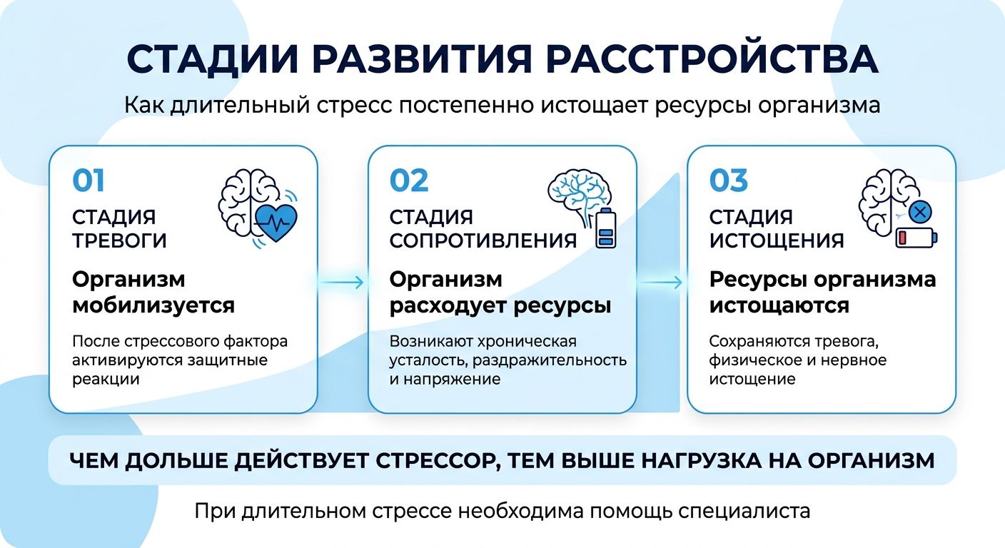 Лечение стресса в Асино инфографика